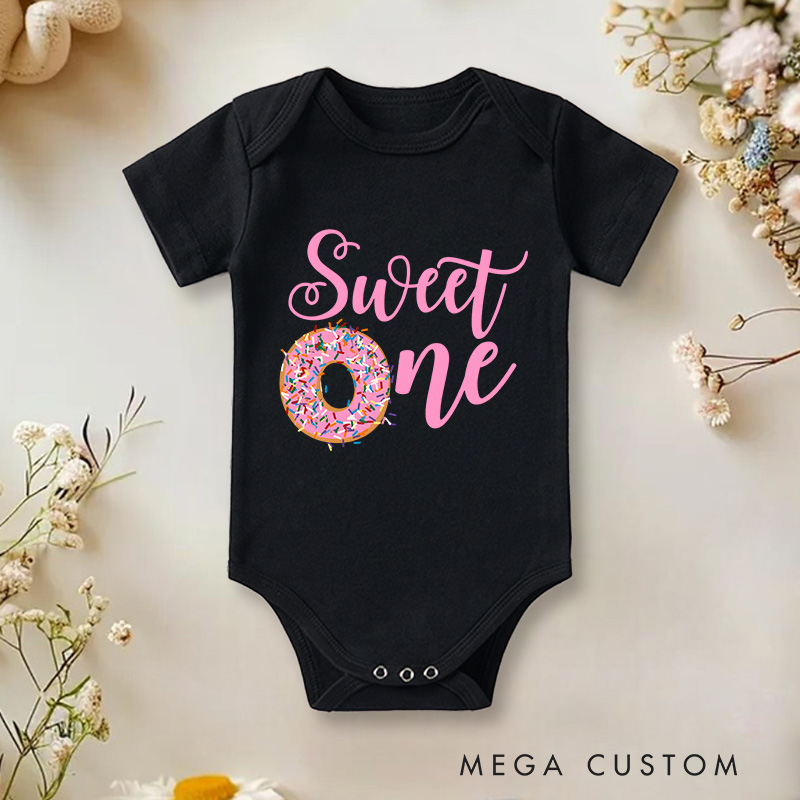 Personalized Sweet One 1st Birthday Baby Onesie Funny Baby Gift
