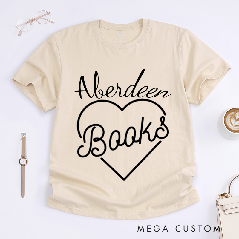 Personalized Books in My Heart Classic T-Shirts, Reading T-shirt Book Lover Tee Librarian Tshirt Gift Reading Gift for Reader