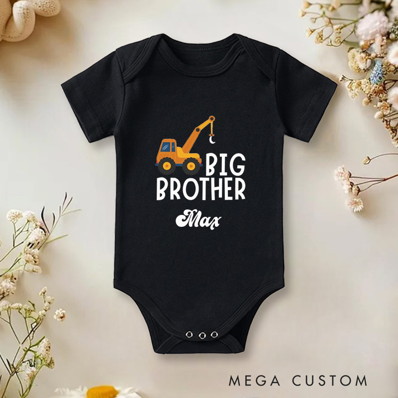 Personalized Big Brother Celebrating the Joy of Being an Older Sibling Baby Onesie