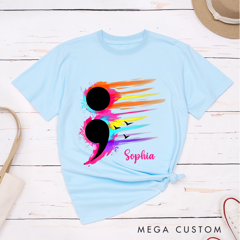Personalized Suicide Prevention Awareness T-shirt Mental Health Gift