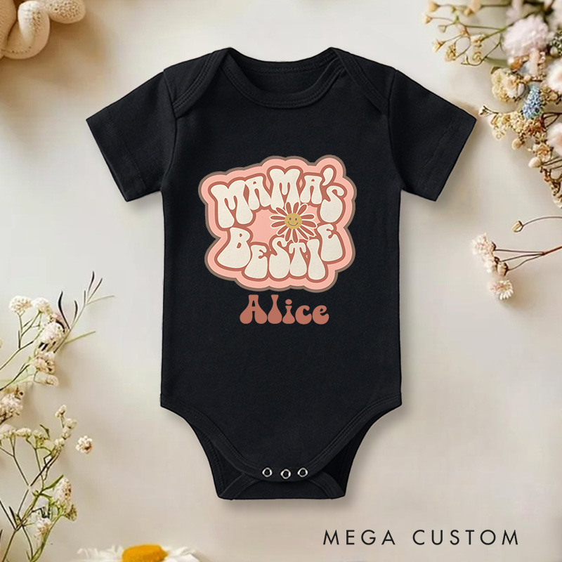Personalized Mama's Best Baby Onesie Gift for New Baby