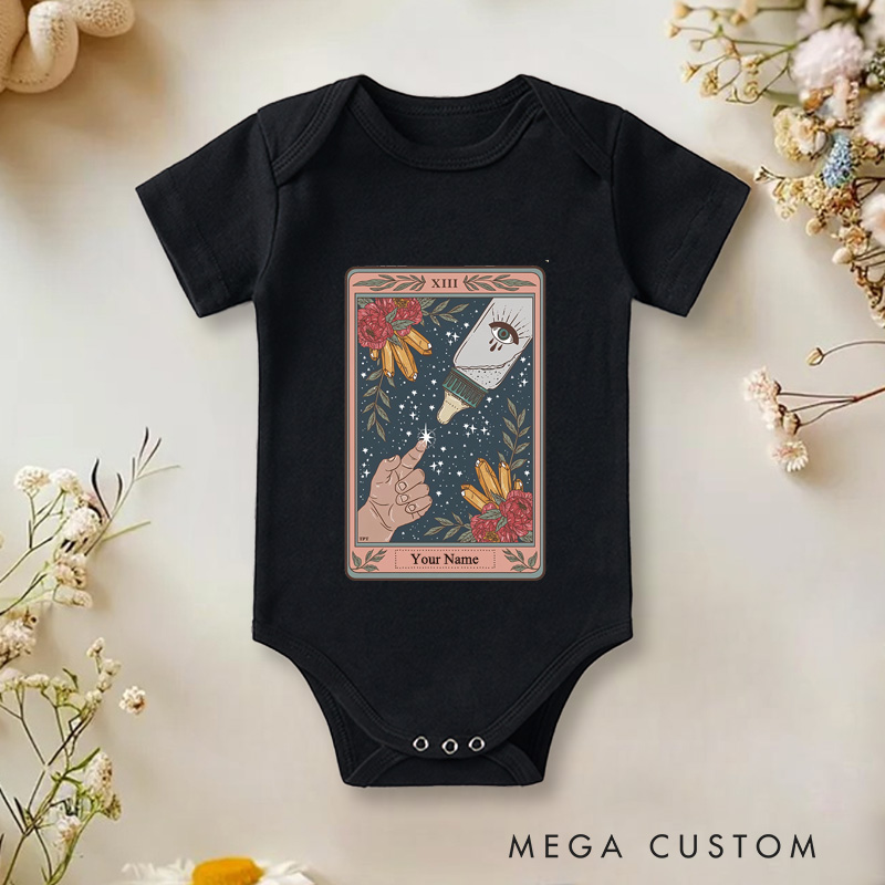 Personalized The Bottle Tarot Card Baby Onesie Baby Breastfeeding Tarot Gift