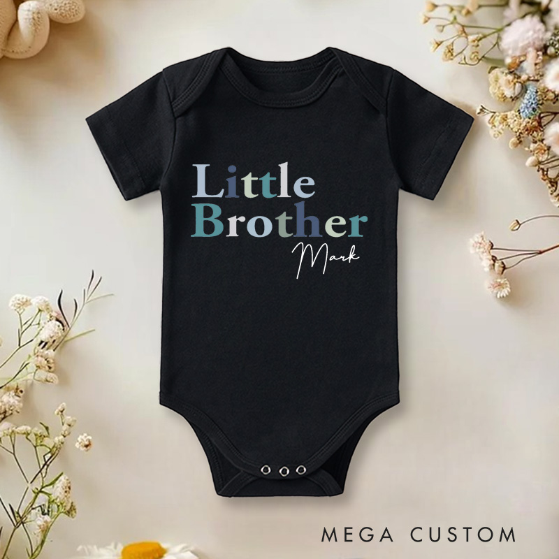 Personalized Big Brother Baby Twin Onesie New Brother Gift Newborn Gift