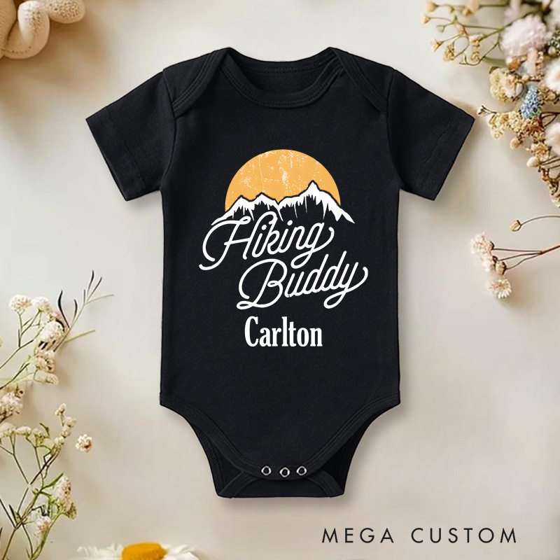 Personalized Hiking Buddy Baby Onesie Gift for New Baby