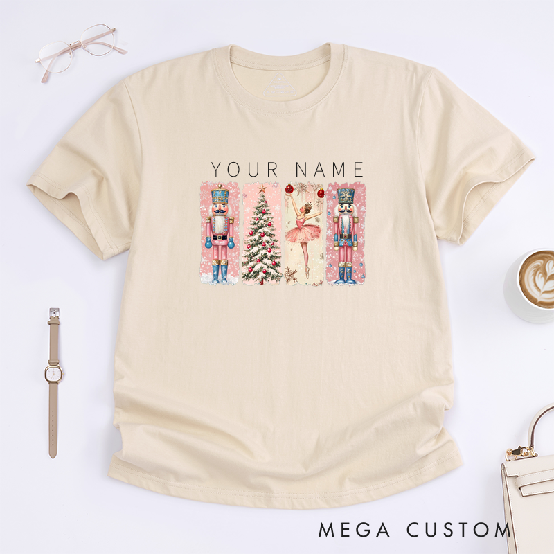 Personalized Dance Ballet T-Shirt Custom Name Gift for Kids Boys Girls Unisex Holiday Dance Outfit Unique Present for Ballet Lovers