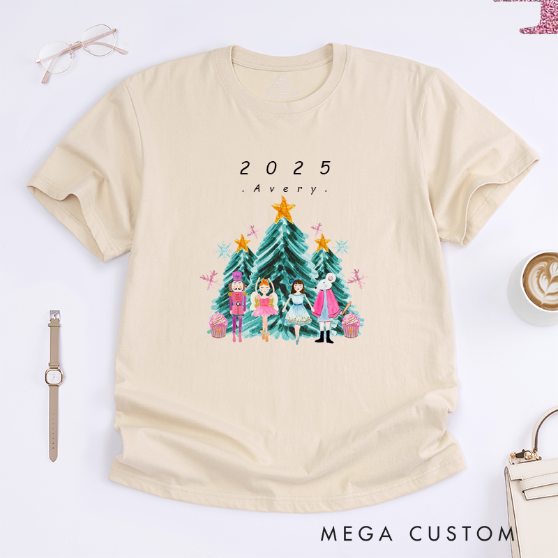 Personalized Dance Ballet T-Shirt Custom Name Gift for Kids Boys Girls Unisex Holiday Dance Outfit Unique Present for Ballet Lovers