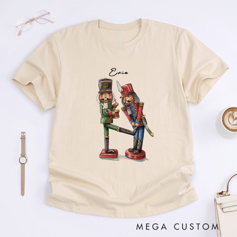 Personalized Dance T-Shirt Custom Name Gift Unique Ballet Soldier Funny Holiday Present Unisex Tee for Family Friend