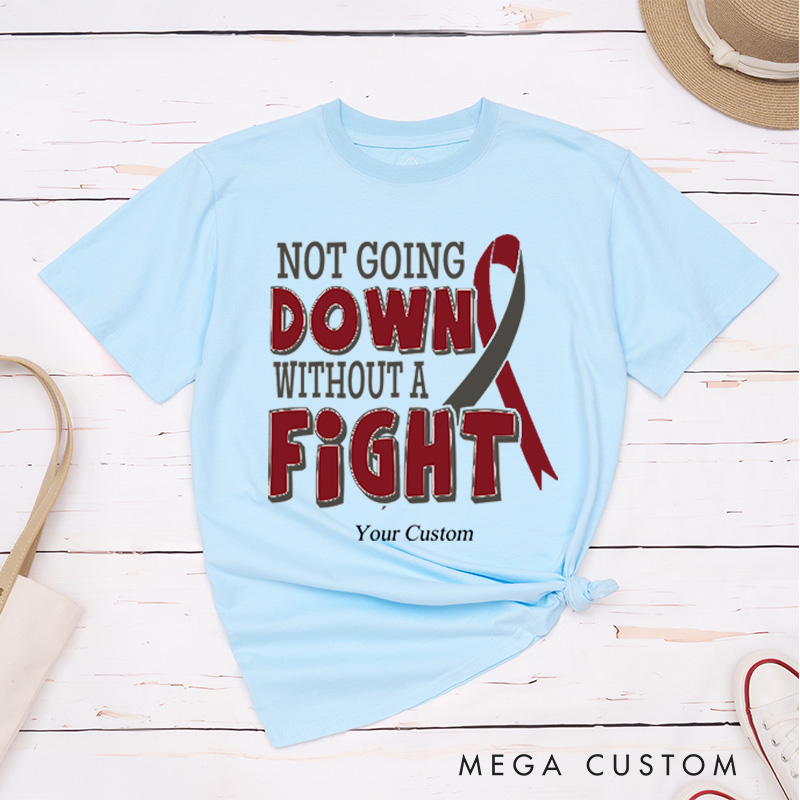 Personalized Without A Fight Head and Neck Cancer Awareness T-Shirt