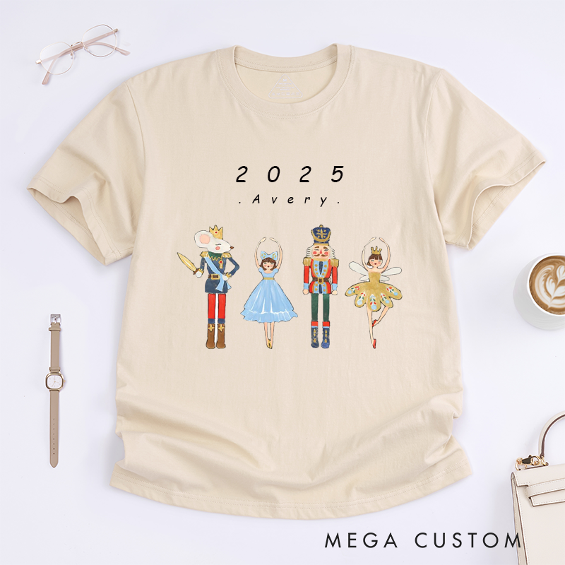 Personalized Dance Ballet T-Shirt Custom Name Gift for Kids Boys Girls Unisex Holiday Dance Outfit Unique Present for Ballet Lovers