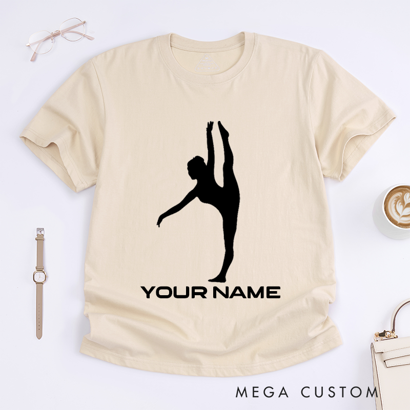 Personalized Ballet Dancer T-Shirt Custom Name Gift for Girls Women Unique Dance Lover Present Ballet Enthusiast Tee