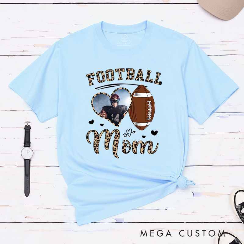 Personalized American Football and Rugby T-Shirts Featuring Custom Name on the Sleeve - It’s a Football Kinda Day