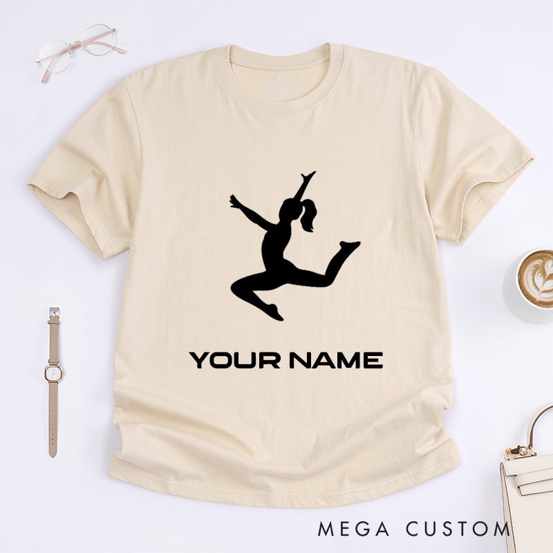 Personalized Ballet Dancer T-Shirt Custom Name Gift for Girls Women Unique Dance Lover Present Ballet Enthusiast Tee