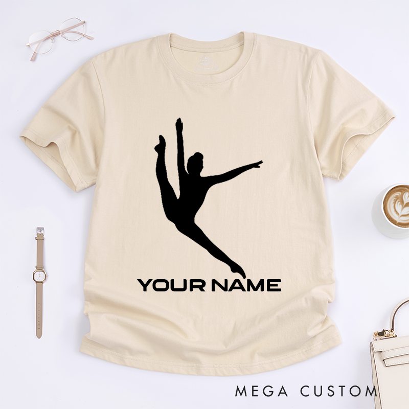 Personalized Ballet Dancer T-Shirt Custom Name Gift for Girls Women Unique Dance Lover Present Ballet Enthusiast Tee