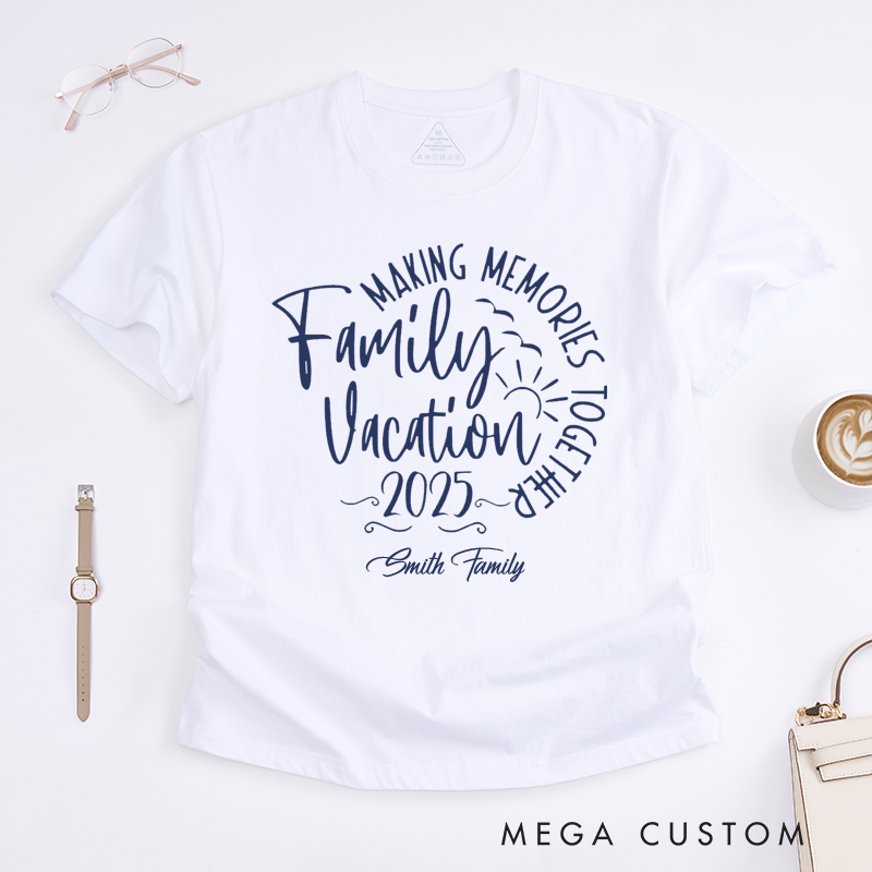 Personalized Family Vacation Classic T-Shirts Traveling Lovers Shirt Gift for Travel Lovers Family Holiday Tshirt