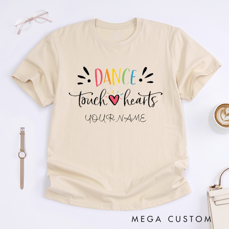 Personalized Dance Lover T-Shirt Custom Name Gift for Dancer Unisex Tee Inspirational Quote Present for Family and Friends