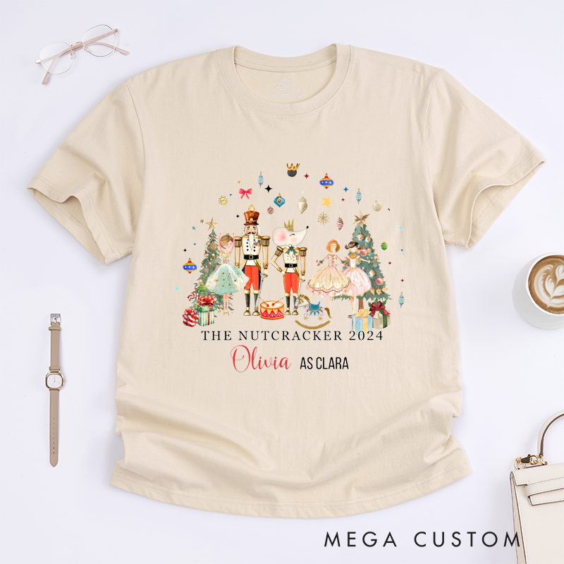 Personalized Ballet Dance T-Shirt Custom Name Gift for Girls Boys Men Women Dancer Outfit Unique Holiday Birthday Present