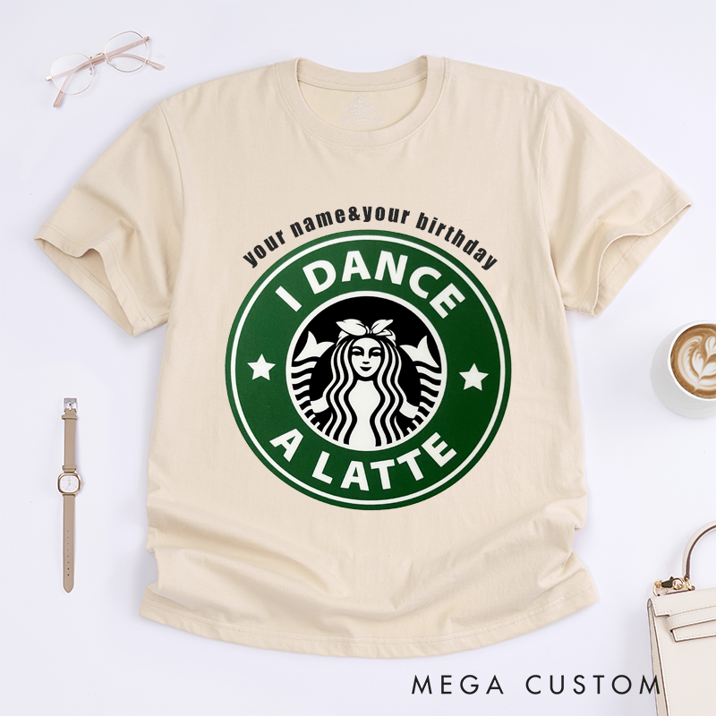 Personalized Dance Lover T-Shirt Custom Name and Birthday Gift for Women Girfriend Tee Perfect Birthday Present for Dancer Friends