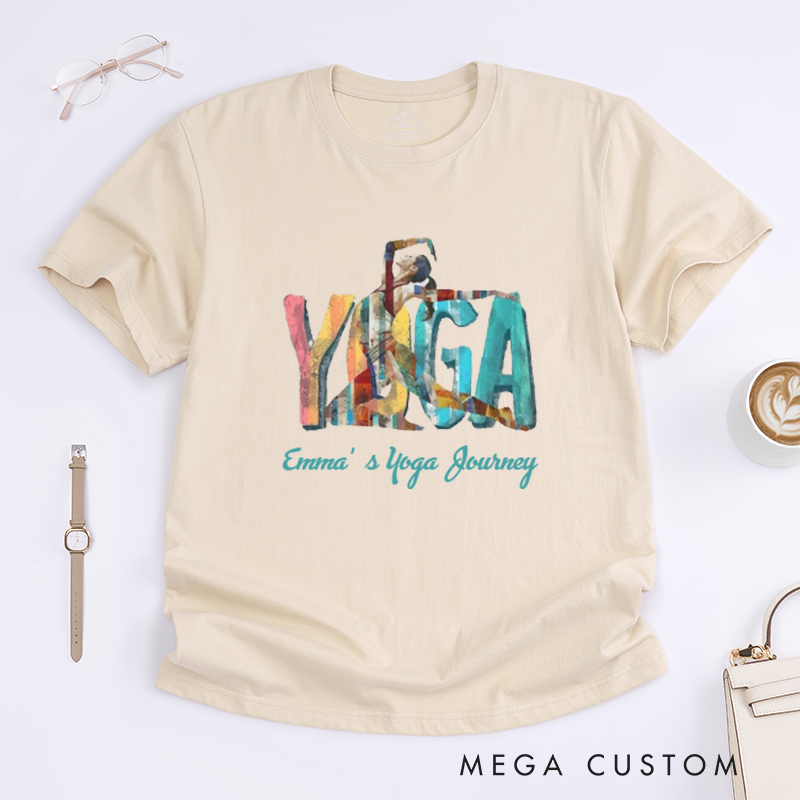Personalized Yoga T-Shirt Motivational Inspirational T-Shirt Meditation T-Shirt Motivational T-Shirt Zen Clothing Yoga Clothes