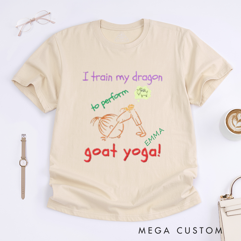 Personalized Yoga Girl T-Shirt Cartoon T-Shirt Yoga Lover T-Shirt Fun Yoga T-Shirt Yoga Instructor Yoga Gift