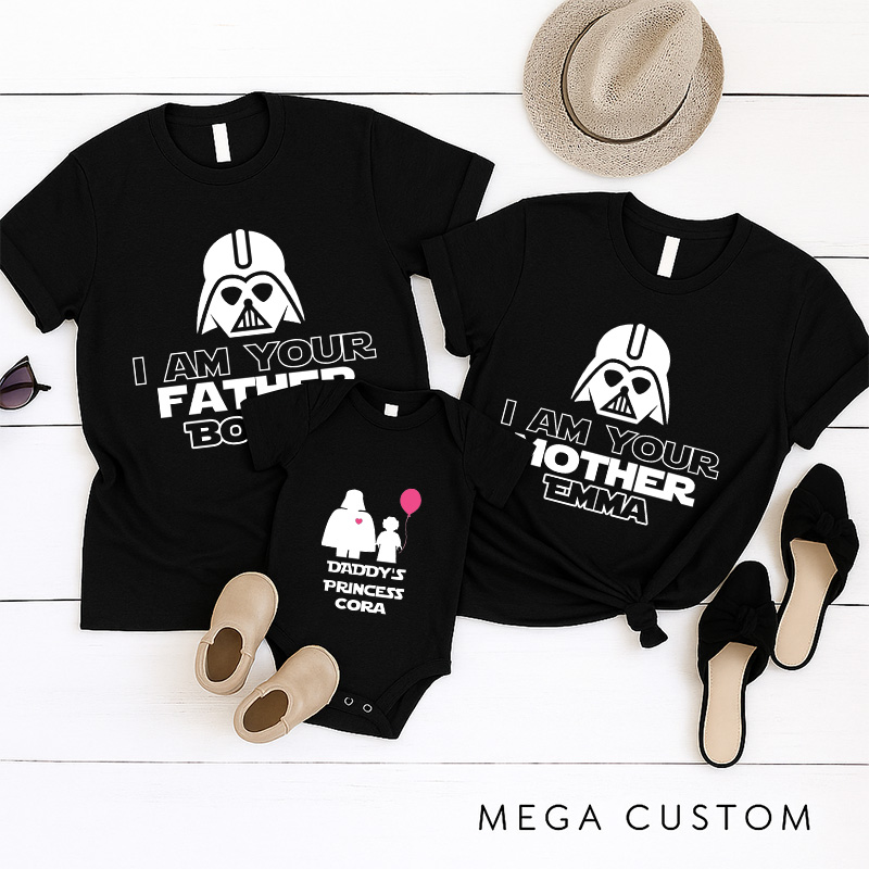 Personalized Our Little Princess Matching T-Shirts Family Funny Party Matching Tshirt for Movie Lovers Family Reunion