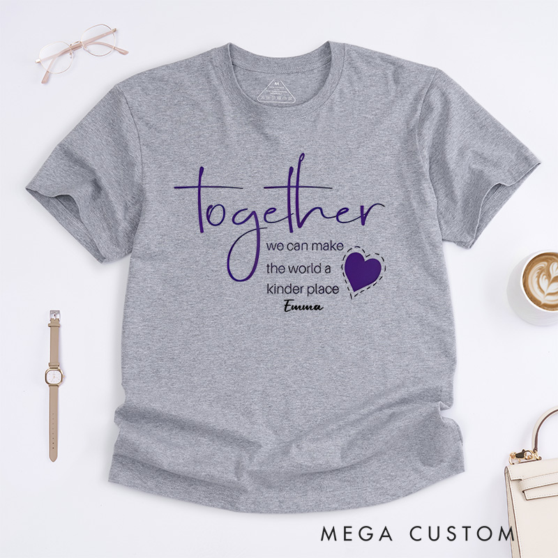 Personalized Dementia Doesn't Come with a Manual It Comes with a Daughter Who Never Gives up Alzheimer's Awareness T-Shirt