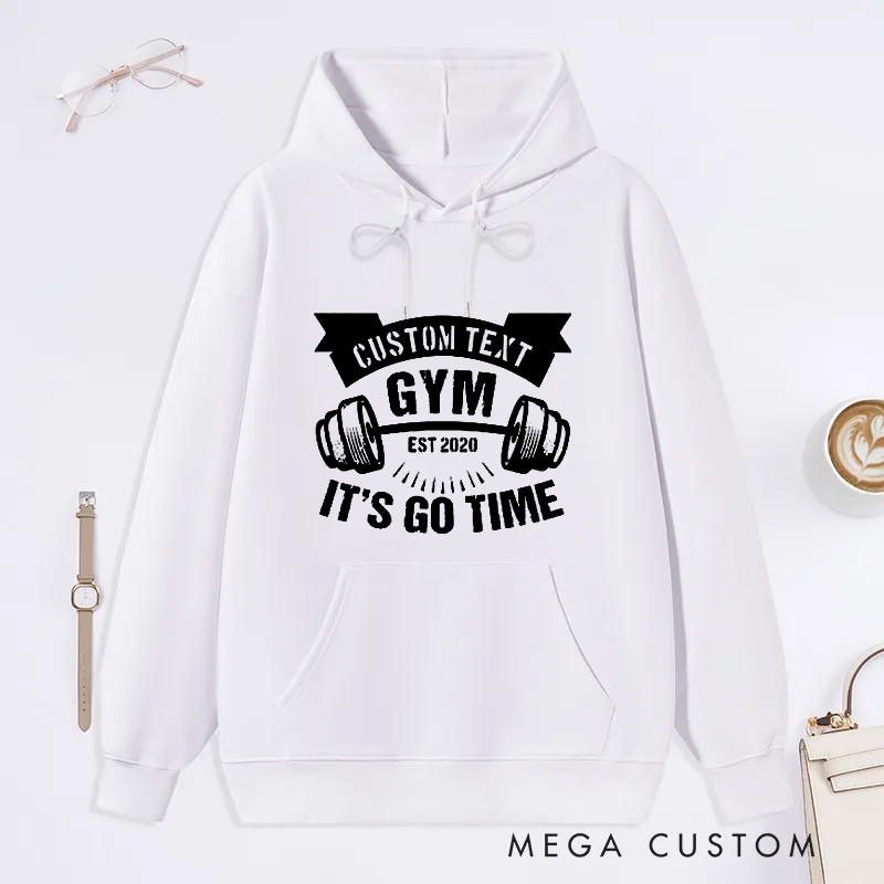 Personalized Gym Classic Hoodies with Motivational Gym Theme for Fitness Enthusiasts Bodybuilders and Gym Lovers