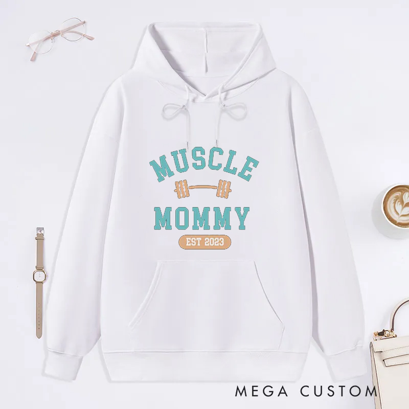 Personalized Fitness Classic Hoodies with Muscle Design for Fitness Enthusiasts Bodybuilders and Gym Lovers