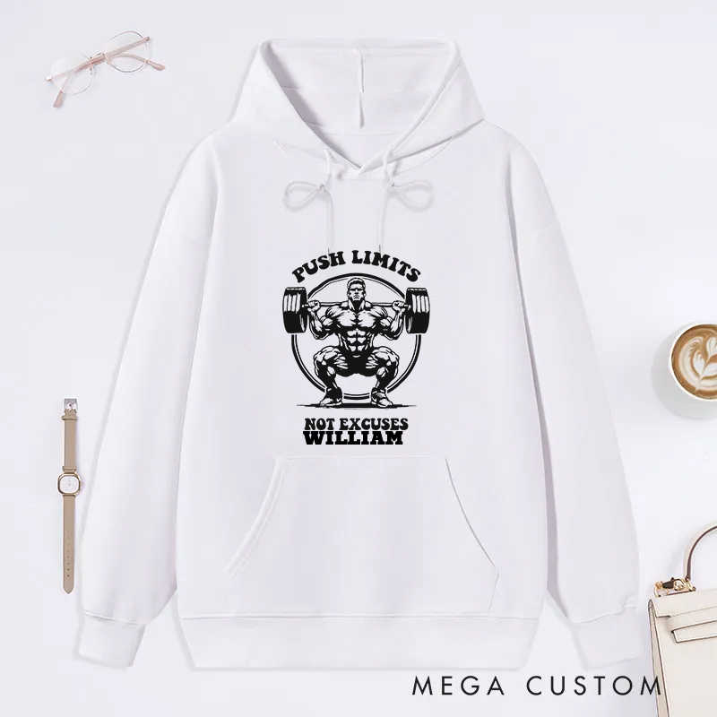 Personalized Gym Classic Hoodies with Weightlifting Design for Fitness Enthusiasts Bodybuilders and Gym Lovers