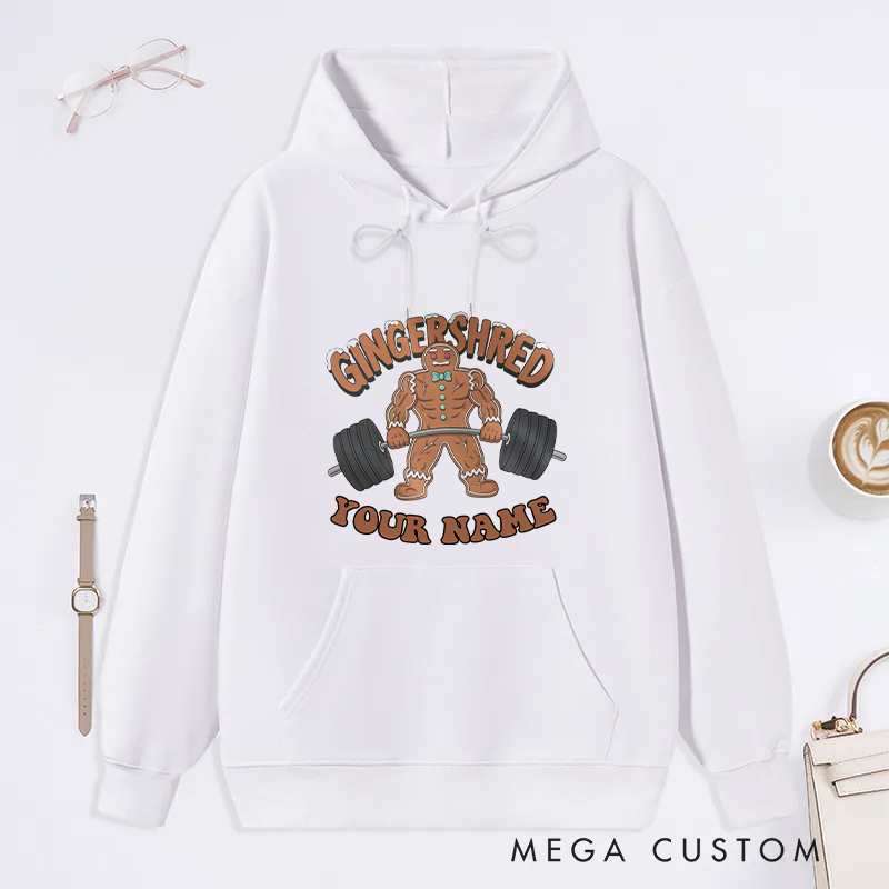 Personalized Gym Classic Hoodies with Creative Bread Design for Fitness Enthusiasts Bodybuilders and Gym Lovers