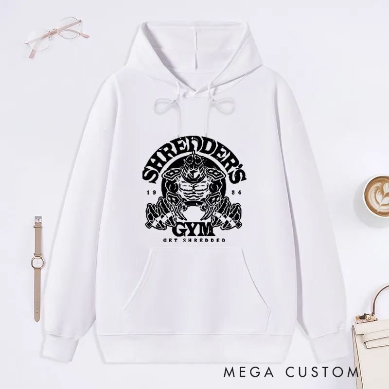 Personalized Gym Classic Hoodies with Skull and Barbell Graphic for Fitness Enthusiasts Bodybuilders and Gym Lovers