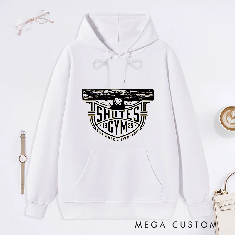 Personalized Gym Classic Hoodies with Vintage Weightlifting Design for Fitness Enthusiasts Bodybuilders and Gym Lovers
