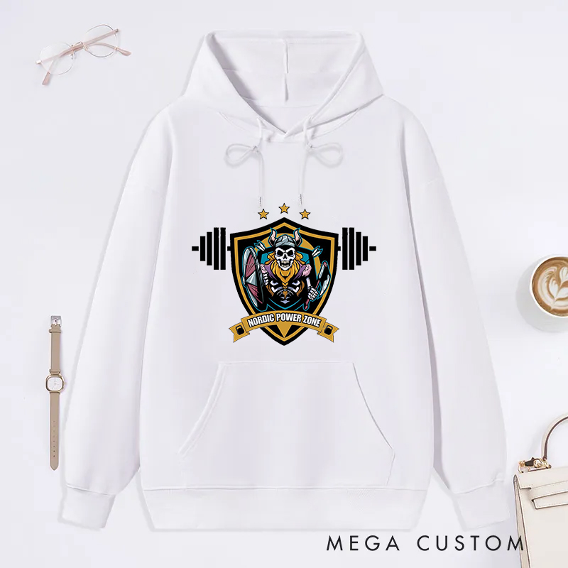 Personalized Fitness Classic Hoodies with Strength and Honor Design for Fitness Enthusiasts Bodybuilders and Gym Lovers