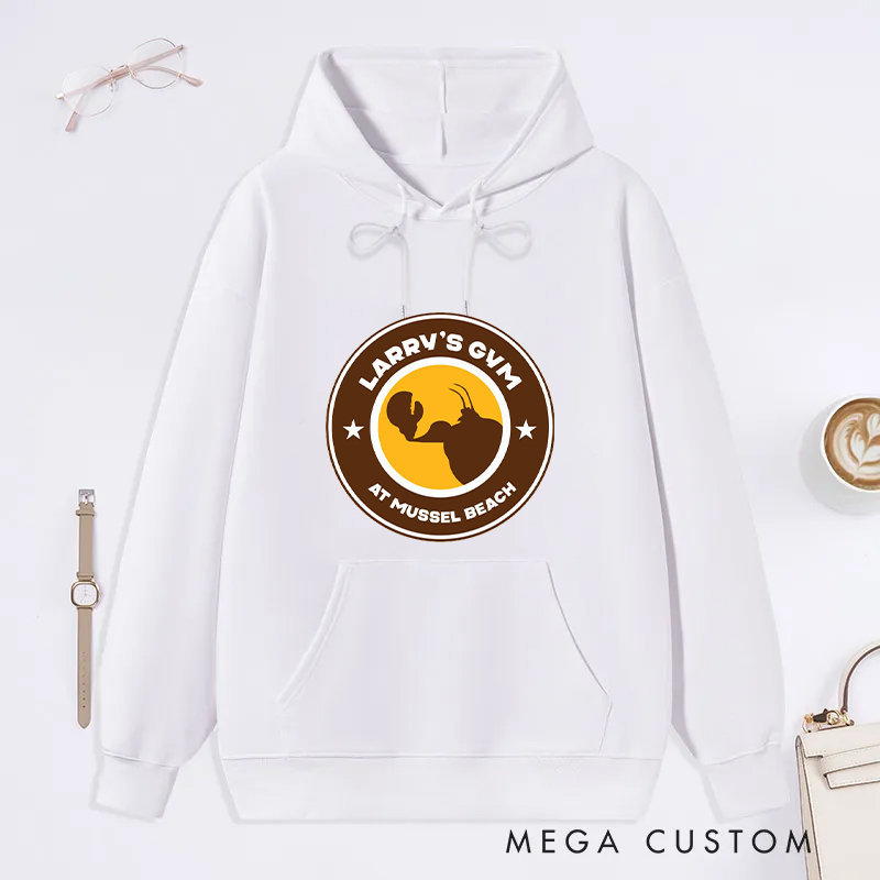 Personalized Fitness Classic Hoodies with Mussel Beach Iconic Logo for Fitness Enthusiasts Bodybuilders and Gym Lovers
