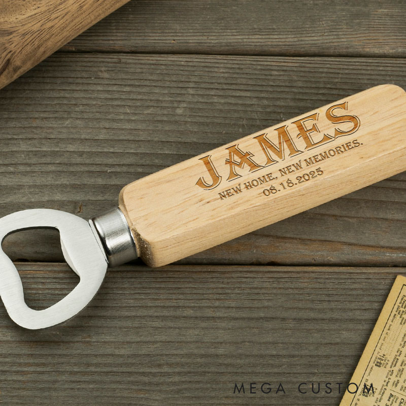 Personalized New Home Bottle Opener Engraved Bottle Opener Customized Home Bottle Opener Personalized Keepsake for New Home Celebrations