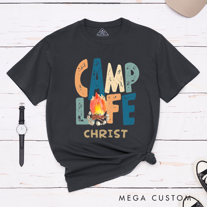 Personalized Camp Life Outdoors T-Shirt Camping Hiking Shirt Travel Adventurers Lovers Gift