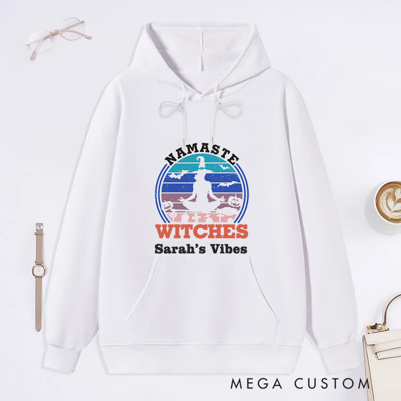 [Copy]Personalized Rest in Pose Classic Hoodie with Cute Ghost Yoga Design Custom Time Gift Idea for Yoga Lover