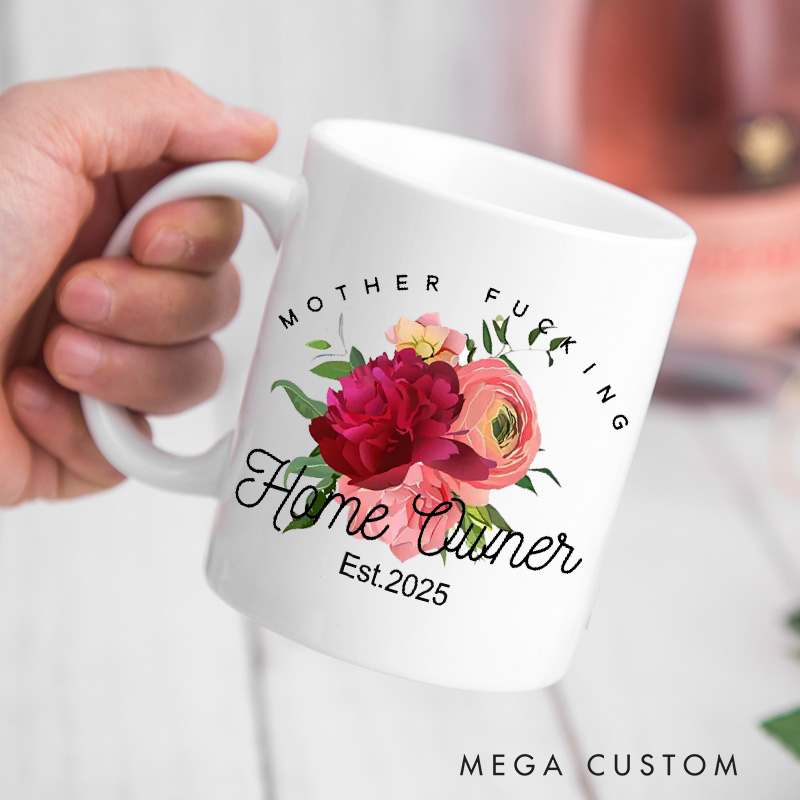 Personalized Homeowner Mug Custom 15oz Coffee Mug Housewarming Gift Home Owner Gift First Time Home Buyer Gift Realtor Closing Gift Home Gift