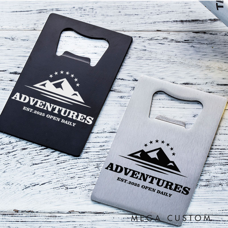Personalized Bottle Opener Adventure-Themed Bottle Opener Housewarming Gifts and Everyday Use