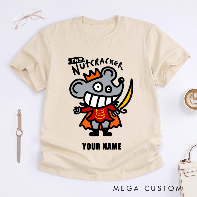 Personalized Cute Mouse Dance T-Shirts for Women Fun Graphic Customizable Gift Unique Animal Lover Apparel Perfect for Girls Present