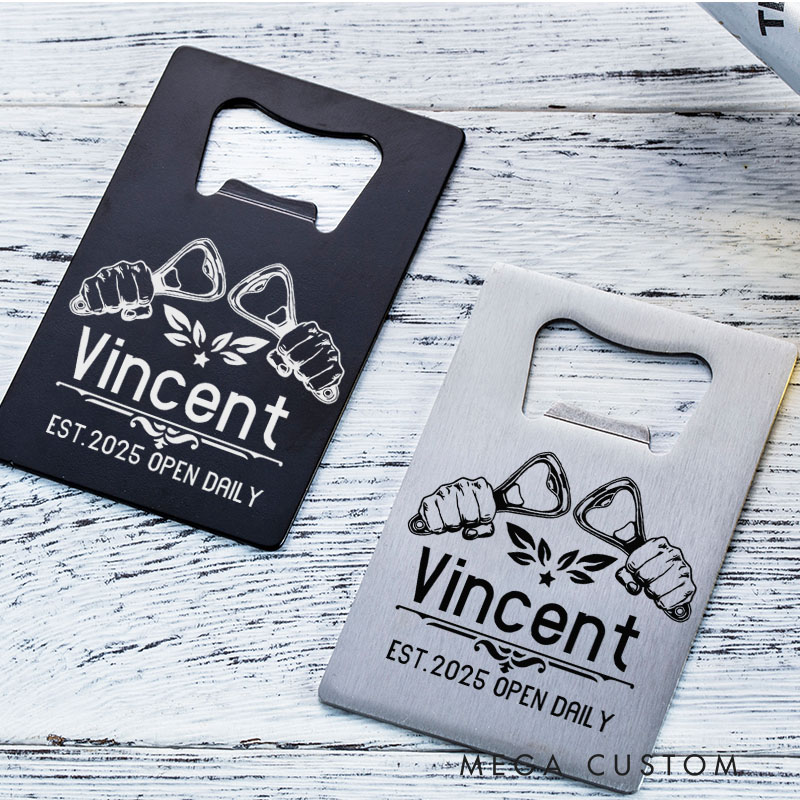 Personalized Stainless Steel Bottle Opener Custom Housewarming Bottle Opener Perfect for New Home Gifts and Celebrations