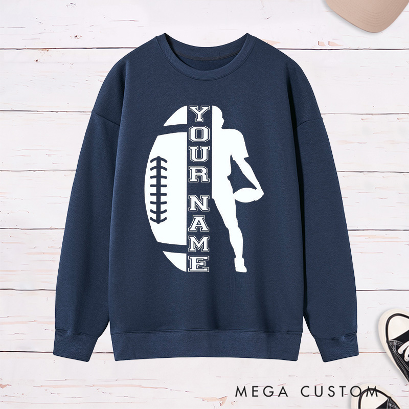 Personalized American Football Sweatshirt with Custom Your Name
