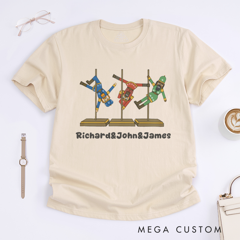 Personalized Pole Dance T-Shirts Unisex Custom Name Funny Gift Unique Top Present for Dancer Friends Family