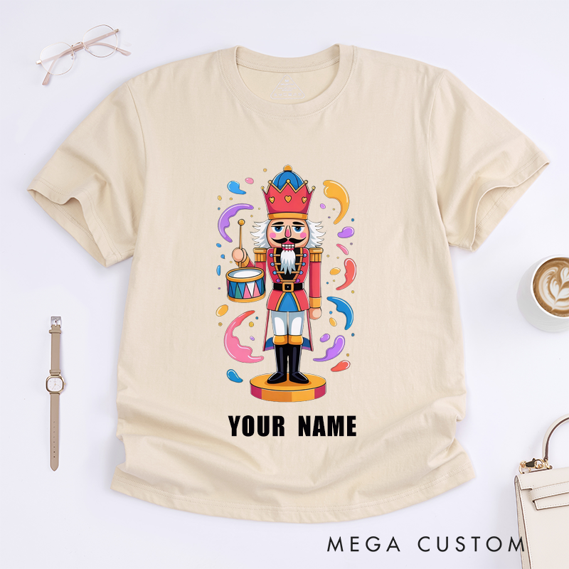 Personalized Drummer Dancer T-Shirts Unique Gift Custom Name Toy Soldier Unisex Shirt Perfect Present for Adults Family