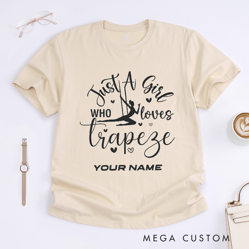 Personalized Dance Lover Girl T-Shirts Gift Custom Name Tee Dance Shirt Unique Fitness Present for Women and Girls