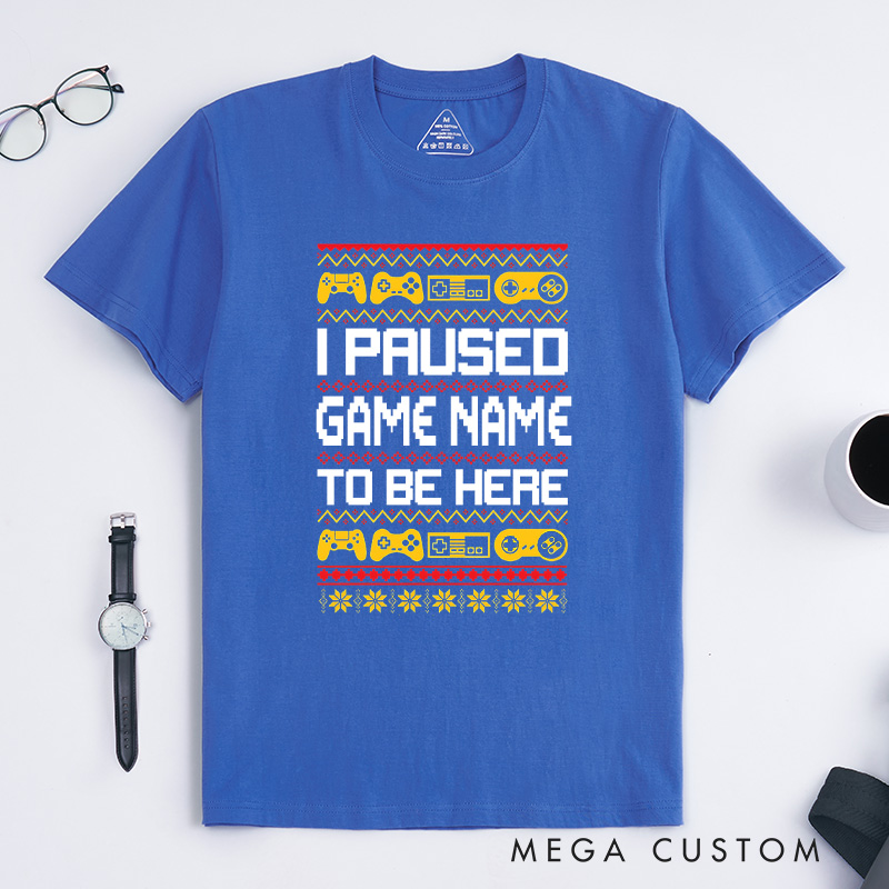 Personalized Game Lovers Christmas T-Shirt Gamers Shirt Christmas Gift for Geek Nerd