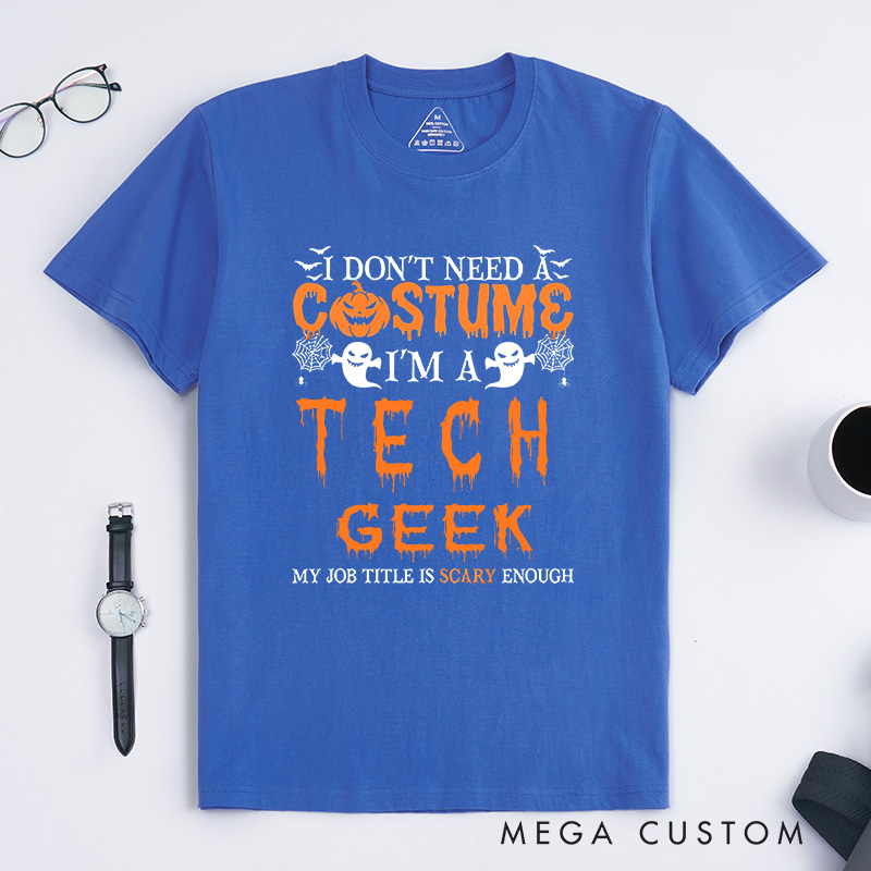 Personalized Always a Programmer Halloween T-Shirt Technology Computer Lover Shirt Gift for Geek