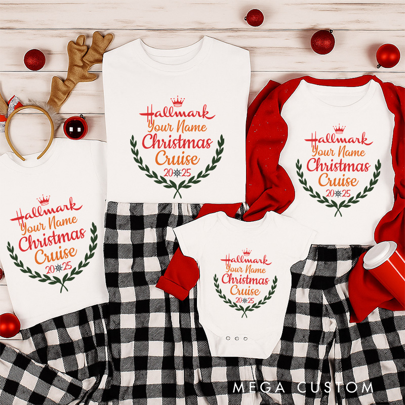 Personalized Classic Christmas Movie Inspired Movie Watching Cruise Christmas Family Matching Shirts Group Shirts Movie Holiday Shirt