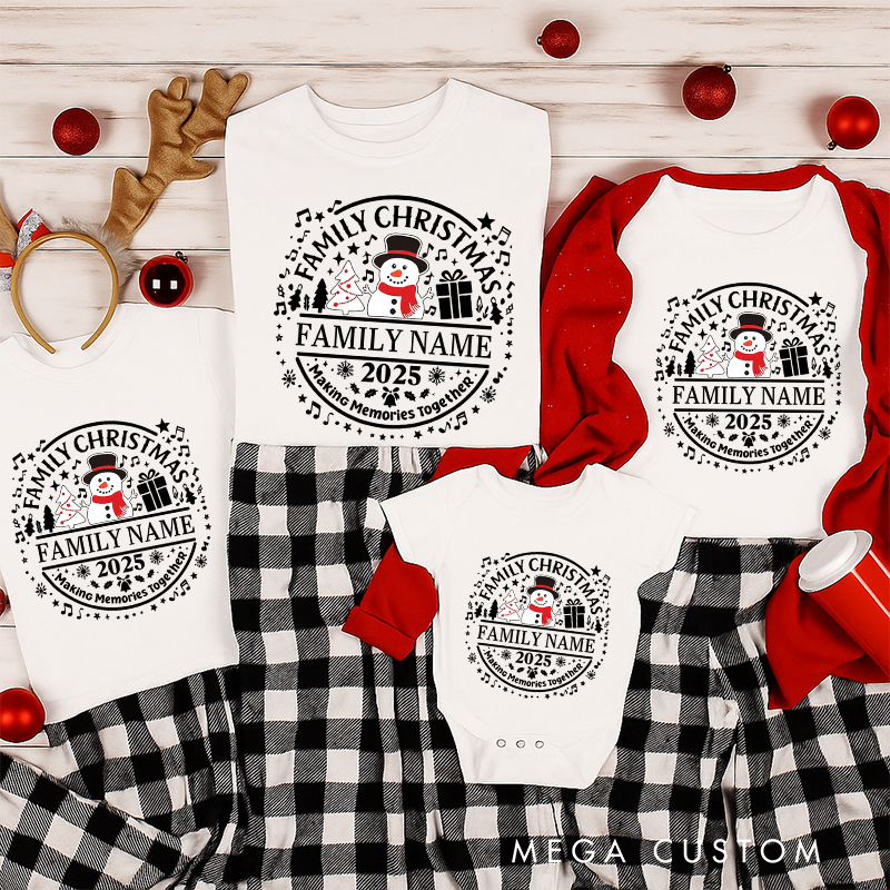 Personalized Family Matching Christmas Shirt Family Christmas Making Memories Together Shirt Family Christmas Matching Tee Christmas Gift