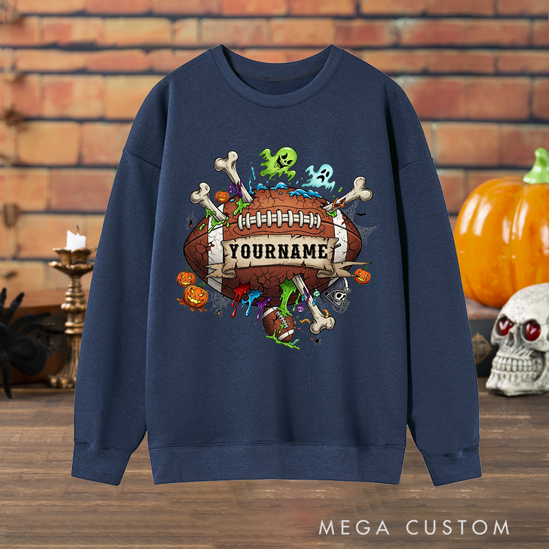 Personalized Halloween Sweatshirt with Custom with Your Name for a Spooky Vibe