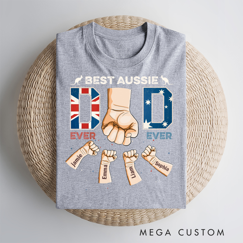 Personalized Best Aussie Dad Ever Ever Classic T-Shirt 